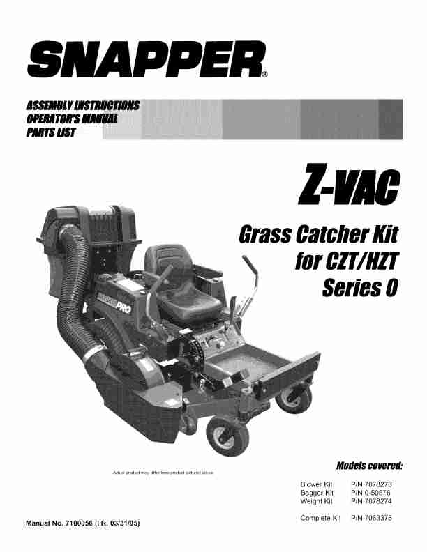 Snapper Lawn Mower Accessory 0-50576-page_pdf